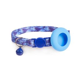 For Airtag Tracker Protective Case Cat Dog Collar (Color: Blue Gradient, Type: Pet Supplies)